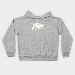 polar bear in the north Kids Hoodie